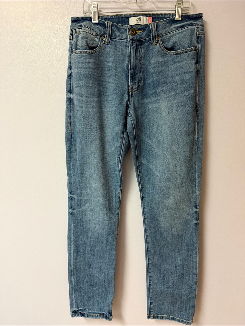 CAbi Light Wash Straight-Leg Women's Jeans
